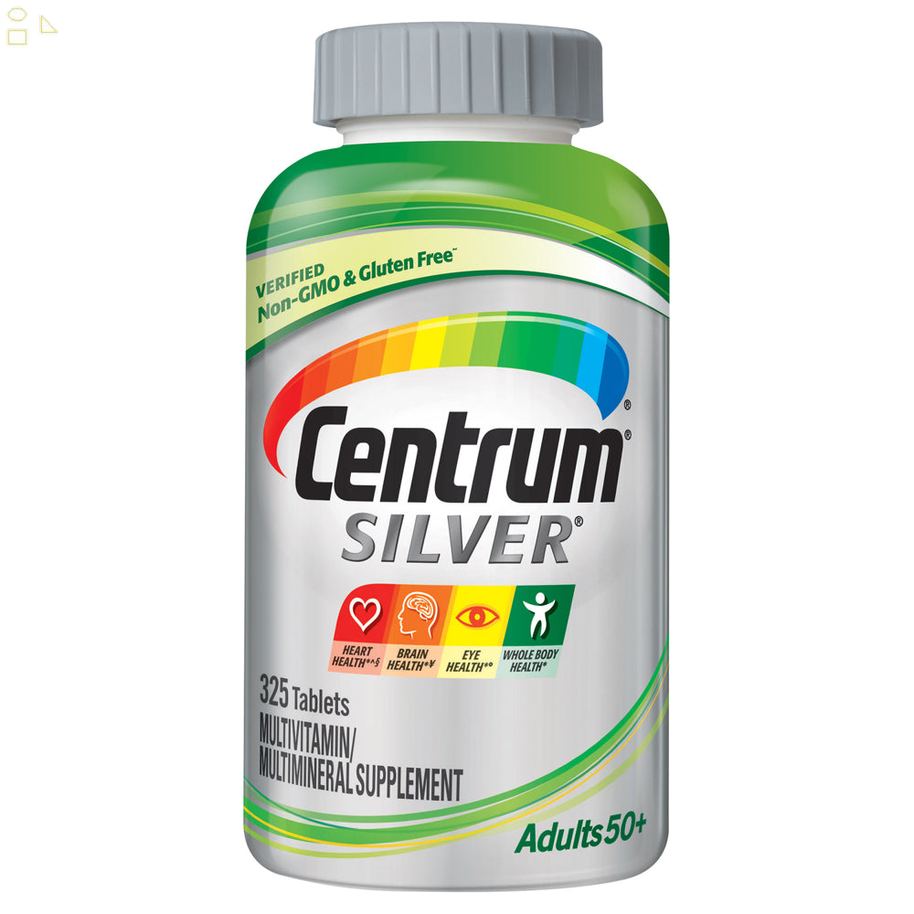 3 Packs Centrum Silver Adults 50+ Multivitamin, 325 Tablets Each | Offer Togo