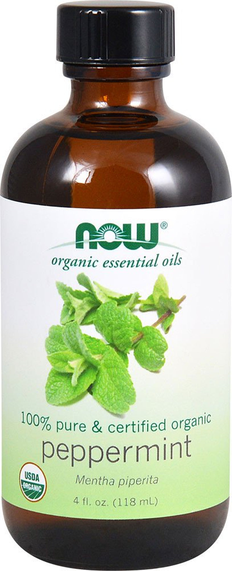 NOW Organic Essential Oils Peppermint Oil -- 4 Fl Oz