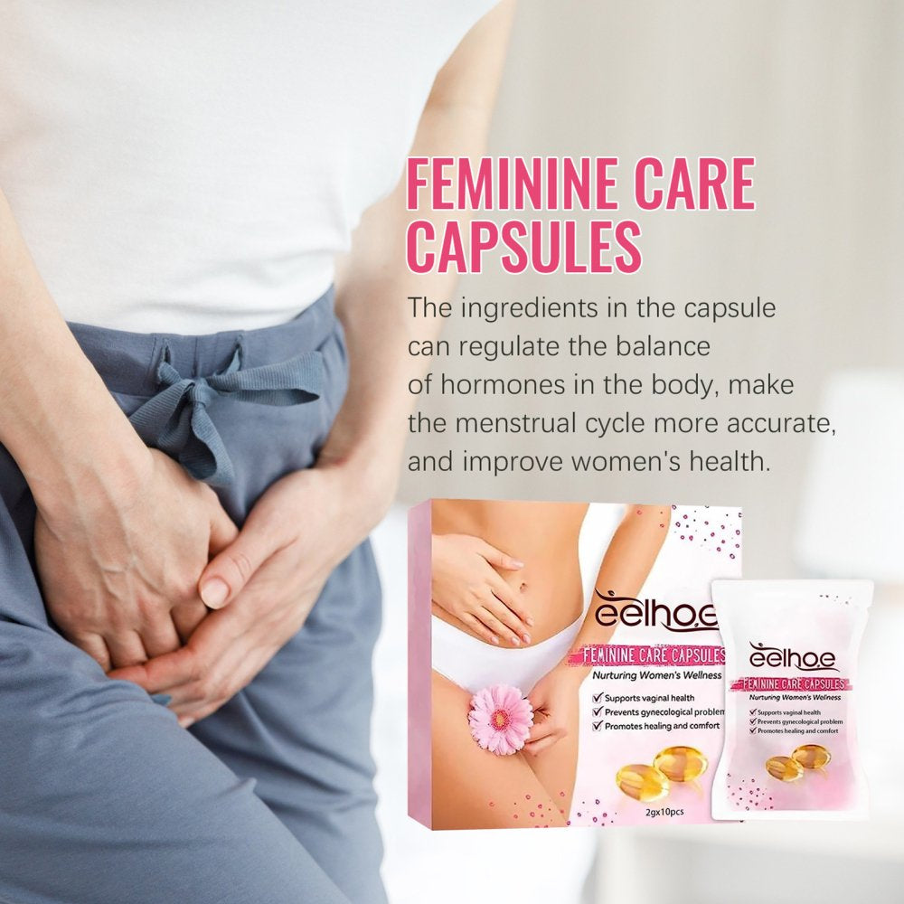 10Pcs Feminine Care Capsules Supports Vaginal Health Capsules for Healthy Firm Girly Pink Vagina