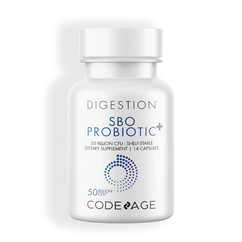 Codeage SBO Probiotics 50 Billion Cfus, Unisex, Travel Sized Probiotic - 14 Capsules