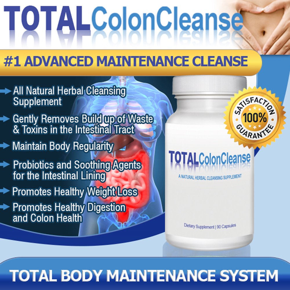 Totally Products 3-In-1 Advanced Total Colon Cleanse (90 Capsules)