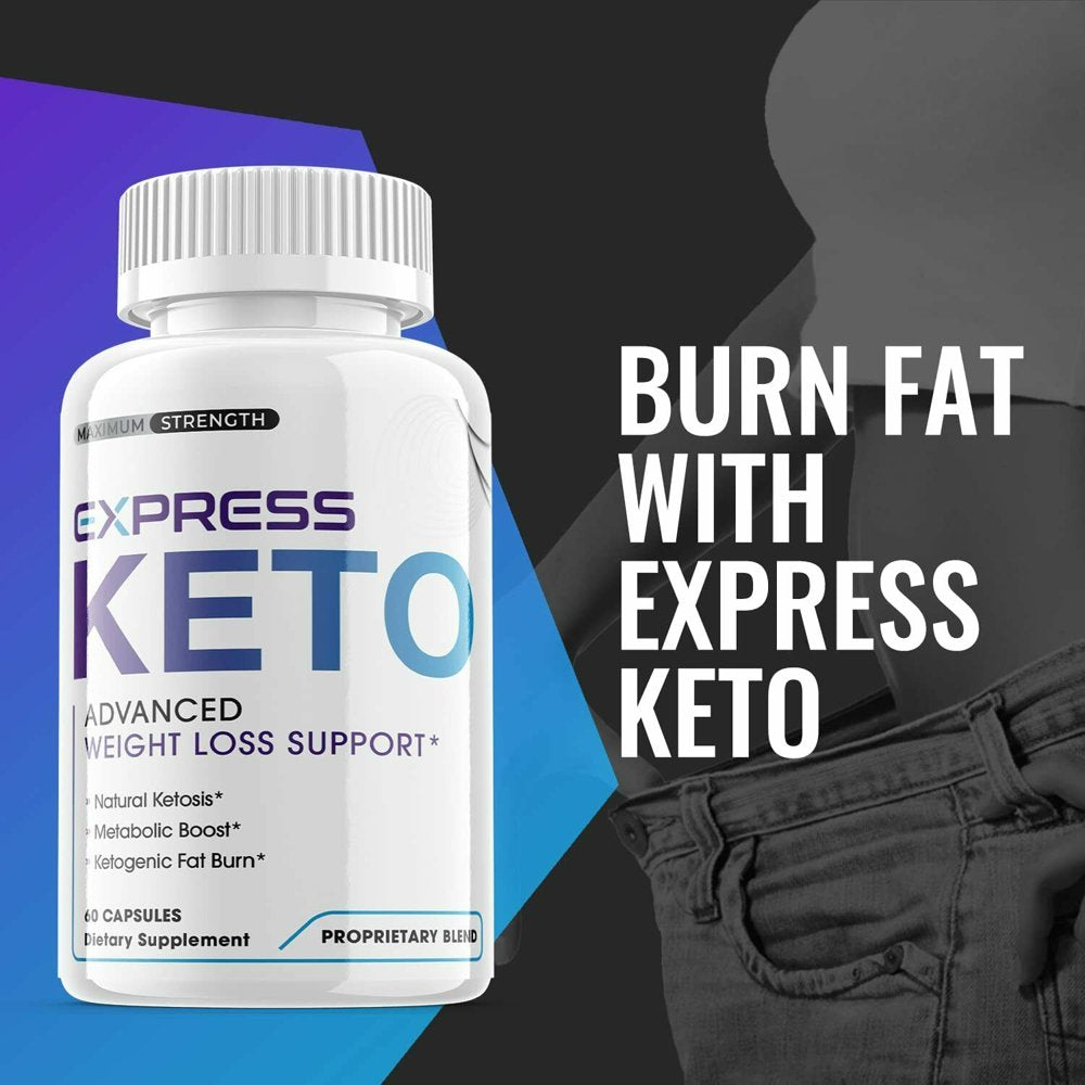 (5 Pack) Express Keto - Supplement for Weight Loss - Energy & Focus Boosting Dietary Supplements for Weight Management & Metabolism - Advanced Fat Burn Raspberry Ketones Pills - 300 Capsules