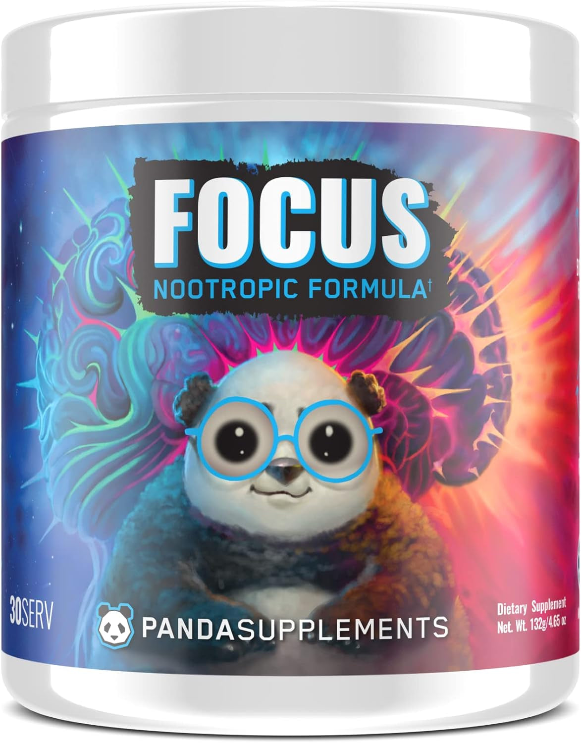 Underground Bio Labs All New Panda Focus NOOTROPIC, Mind,Energy, Clarity,Mood,Creativity,Vision, 500MG Alpha GPC,1G L-Tyrosine, Lions Mane, Astragin™ Huperzine (30 Servings) (Blue Raspberry Lemonade)