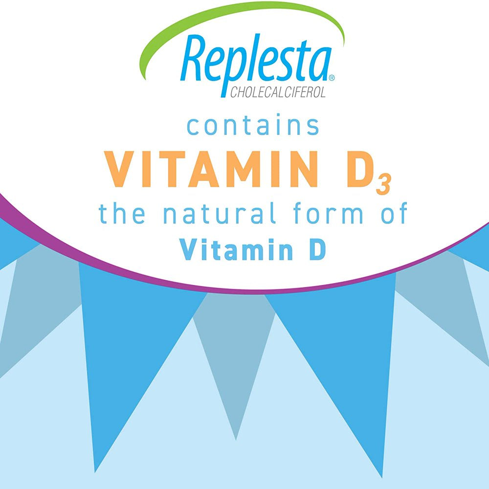 Replesta 50,000 IU Vitamin D3 Cholecalciferol, for Vitamin D Deficiency, 4 Count (Pack of 1)