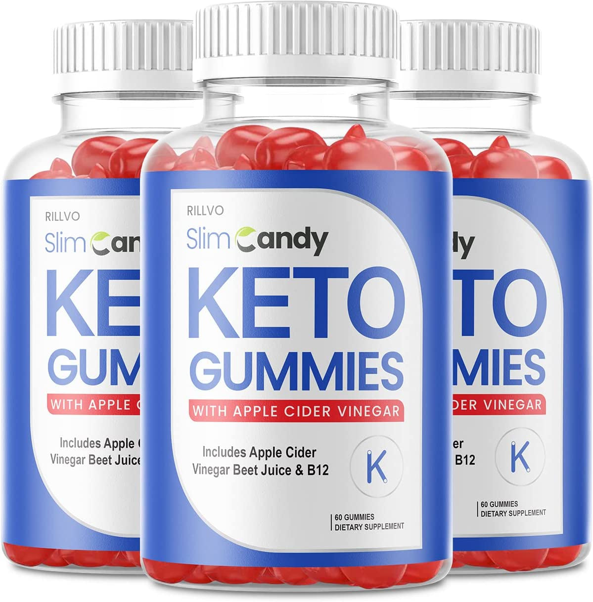 (3 Pack) Slim Candy Keto ACV Gummies Advanced Formula Slim Candy Gummies (180 Gummies)