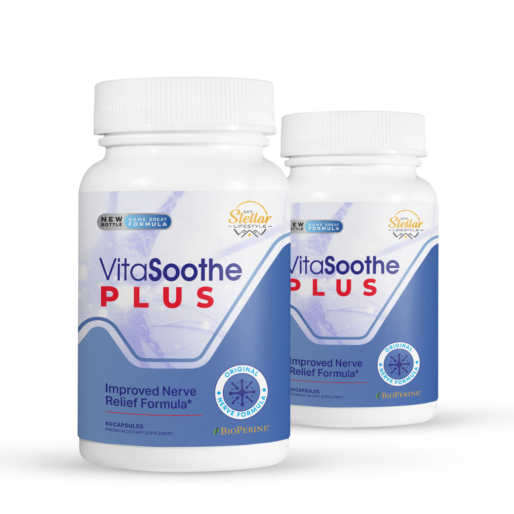 2 Pack Vita Soothe plus Nerve Relief Formula-60 Capsules X2