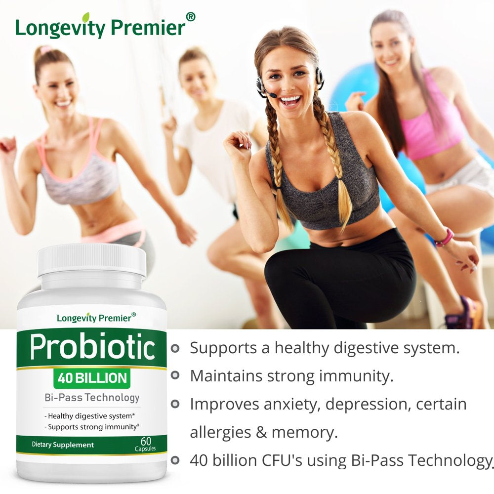 Longevity Daily Probiotics: - Boost Digestive and Colon Health. Supports Immunity