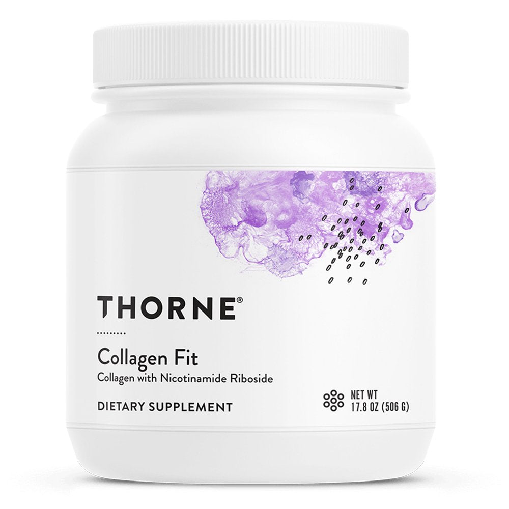 Thorne Collagen Fit, Unflavored Collagen Peptides Powder with Nicotinamide Riboside -15G of Collagen Peptides and 14G Protein per Serving, NSF Certified for Sport, 17.8 Oz, 30 Servings