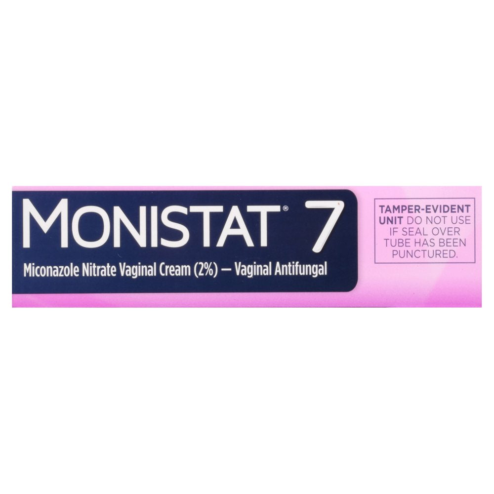 Monistat 7 Day Women'S Yeast Infection Treatment, 7 Disposable Miconazole Cream Applicator