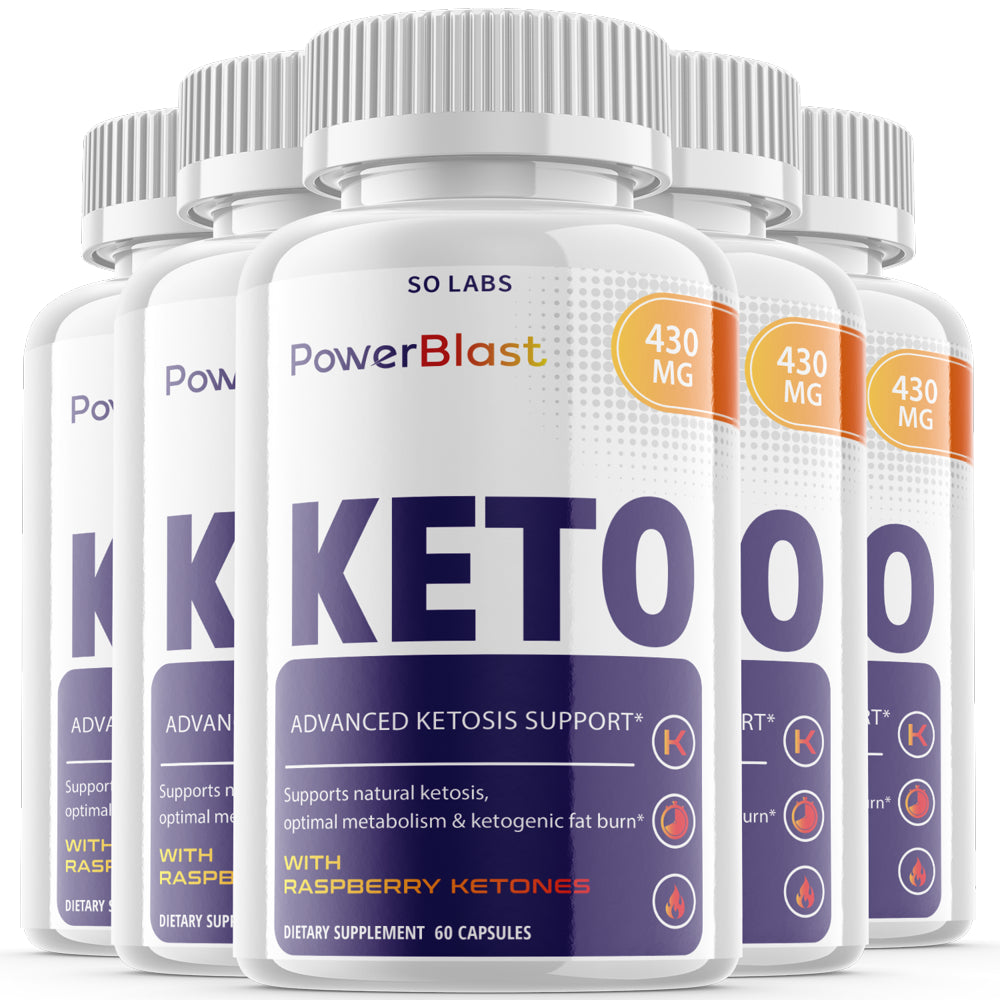 (5 Pack) Power Blast Keto - Fat Utilizing Weight Loss Formula - Natural Ketosis, Optimal Metabolism & Ketogenic Fat Burn - Weight Management Dietary Supplement Pills - 300 Capsules