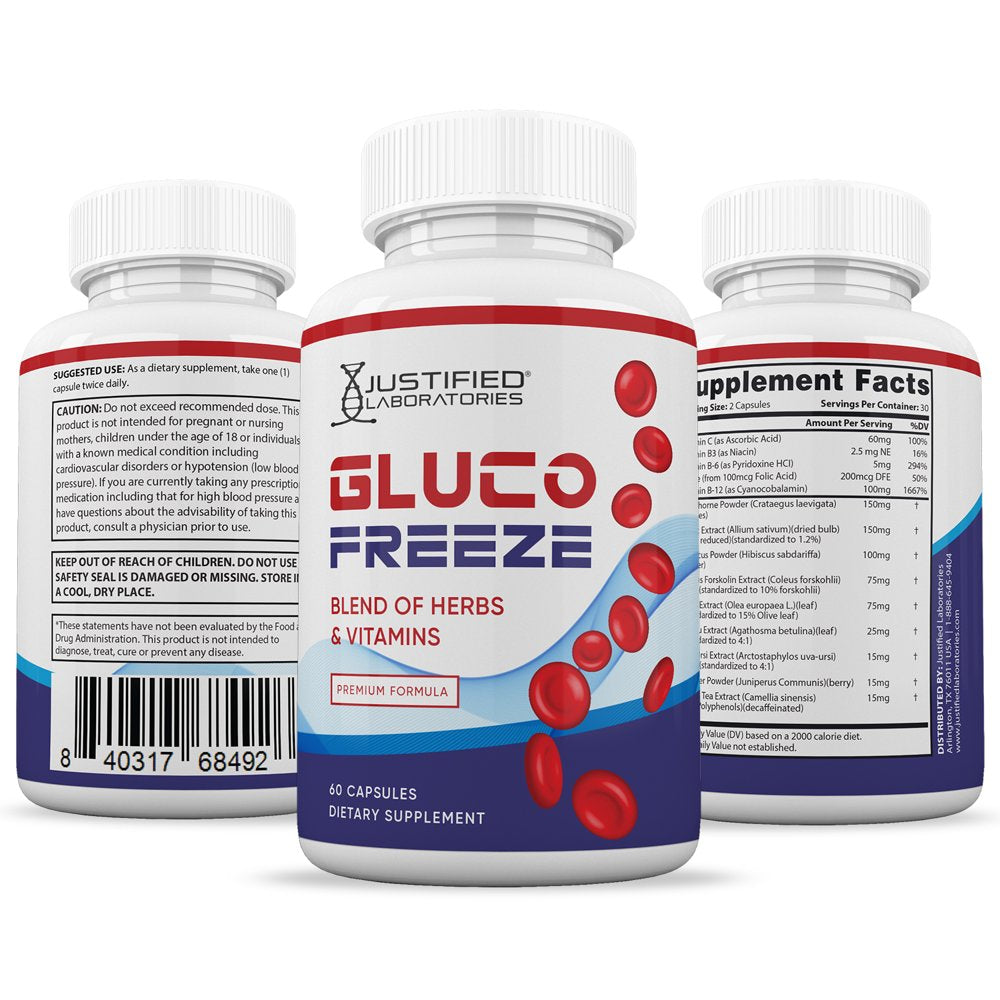 (2 Pack) Glucofreeze Premium Formula 688MG 120 Capsules