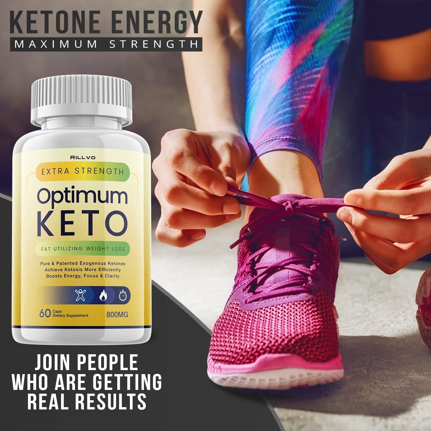 (2 Pack) Optimum Keto Pills Advanced Ketogenic Formula (120 Capsules)