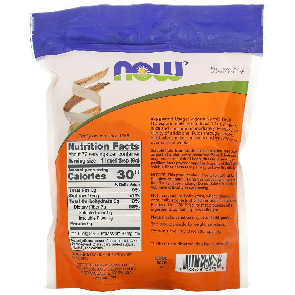 Psyllium Husk Powder - 24 Oz.