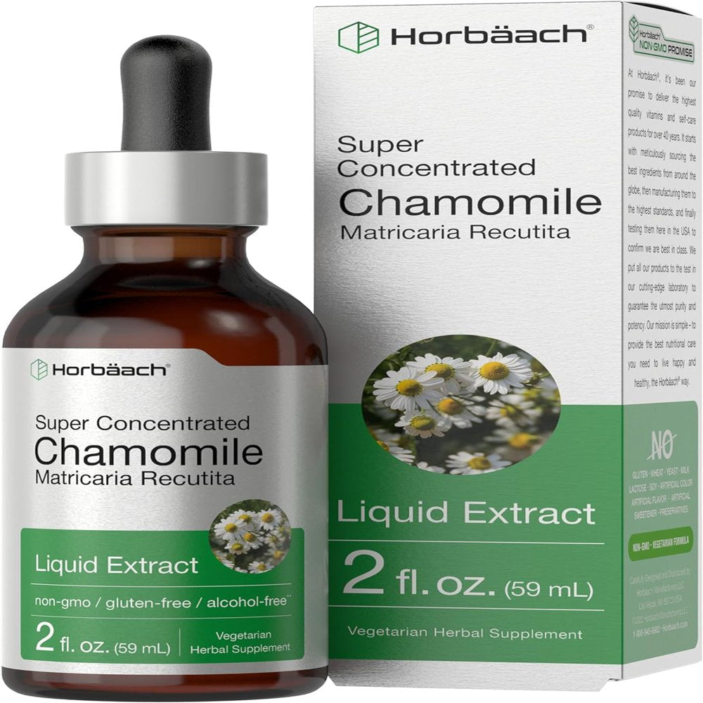 Chamomile Liquid Extract | 2 Oz | Vegetarian & Alcohol Free | by Horbaach