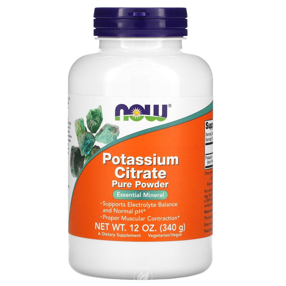 Now Potassium Citrate Powder 12 Oz, Pack of 2