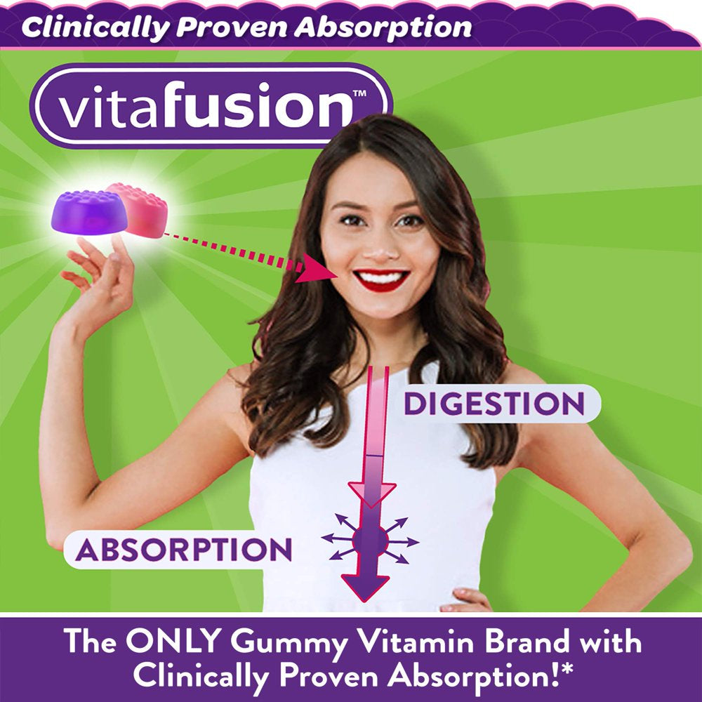 Vitafusion Vitamin D3 Gummy Vitamins, Assorted Flavors 2 Pack