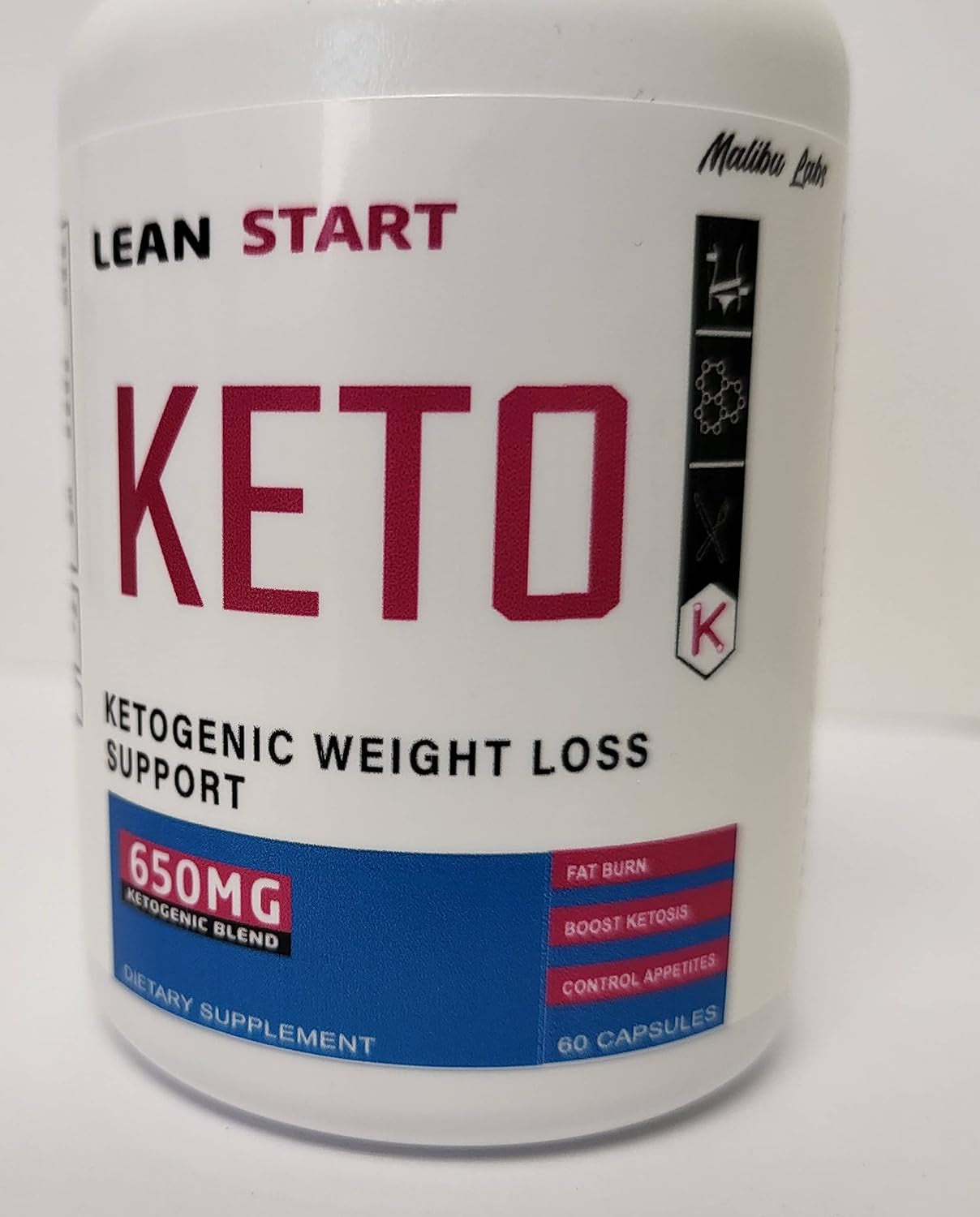 (3 Pack) Lean Start Keto, Advanced Formula, Made in the USA, (3 Bottle Pack), 90 Day Supply