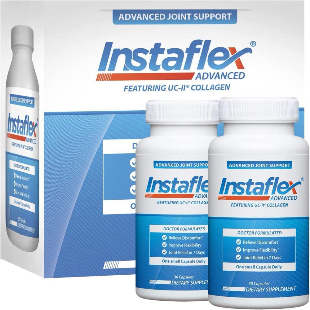 2 Bottles - Instaflex Advanced Joint Support Nutritional Supplement Capsule with Doctor Formulated Joint Relief Supplement, Totals of 60Ct