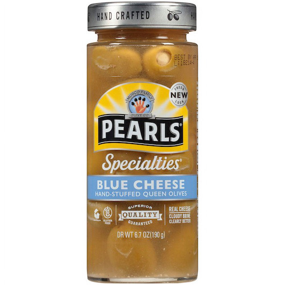 (Price/Case)Pearls Blue Cheese Stuffed Queen Olives, 6.7 Ounces, 6 per Case