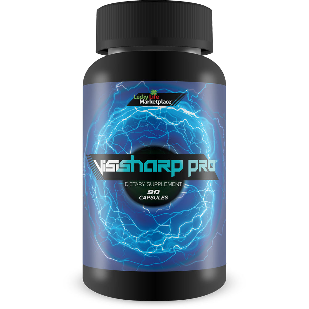 Visi Sharp Pro - Natural Vision Support Supplement - Support Healthy Vision and Visual Acuity - Enriched Multi-Vitamin, Mineral, & Antioxidant Formula for Day and Night Vision - Promote Eye Health