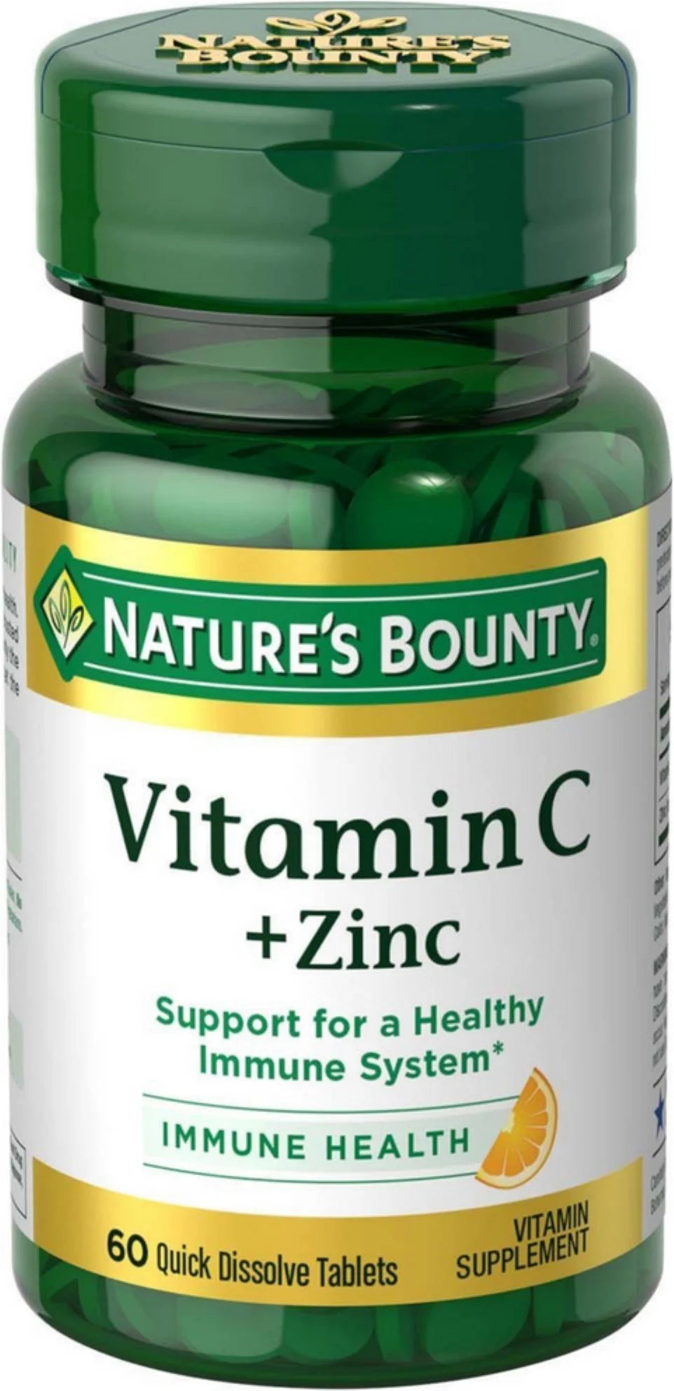 Nature'S Bounty Vitamin C + Zinc Quick Dissolve Tablets 60 Ea (Pack of 6)