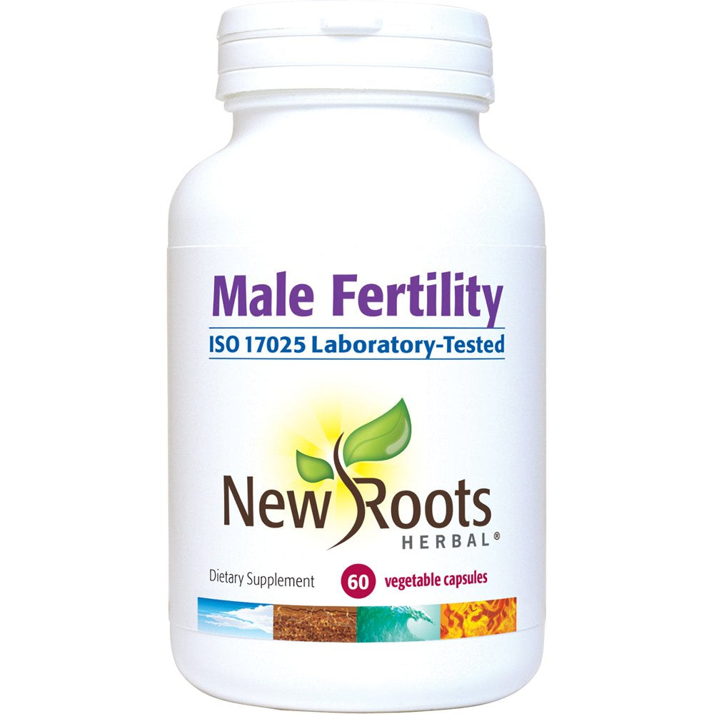 New Roots Herbal Male Fertility | Ashwagandha, Selenium, Lycopene and Eight Other Validated Nutraceuticals | 60 Veggie Caps