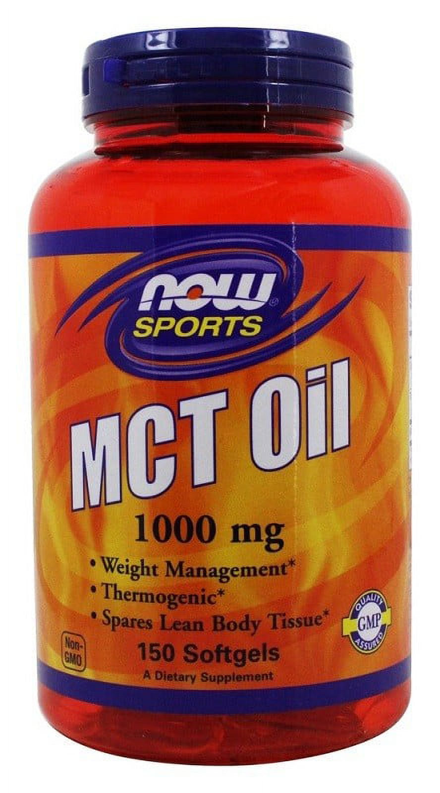 NOW Foods MCT Oil 1000 Mg, 150 Softgels-2 Pack