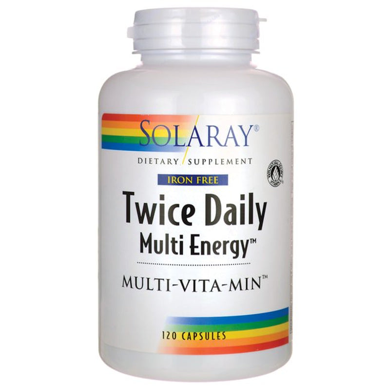 Solaray Multi Energy No Iron, Two Daily Capsules | 120 Count
