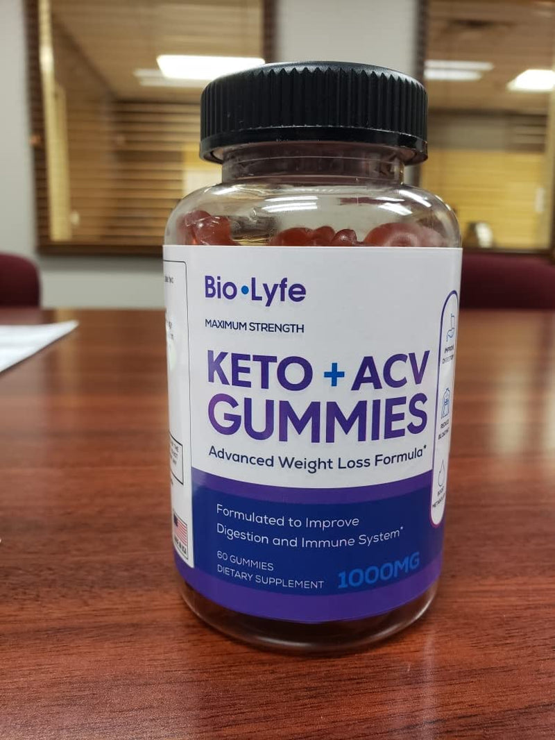 Lomilan (2 Pack) Bio-Lyfe Keto Gummies, Bio-Lyfe ACV Keto Gummies