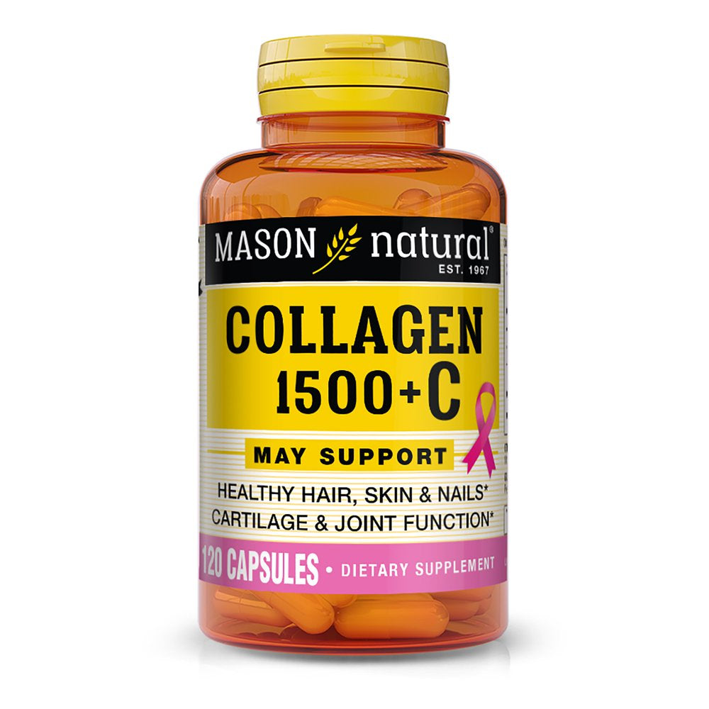 Mason Natural Collagen 1500 Mg with Vitamin C and Calcium, 120 Capsules