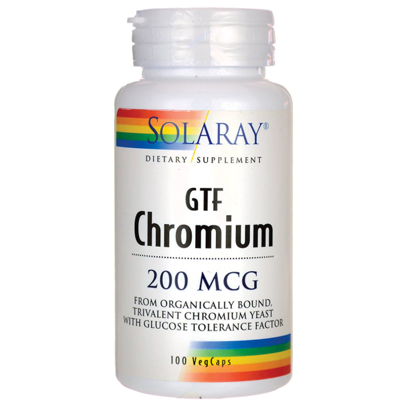 GTF Chromium 200 Mcg by Solaray - 100 Capsules