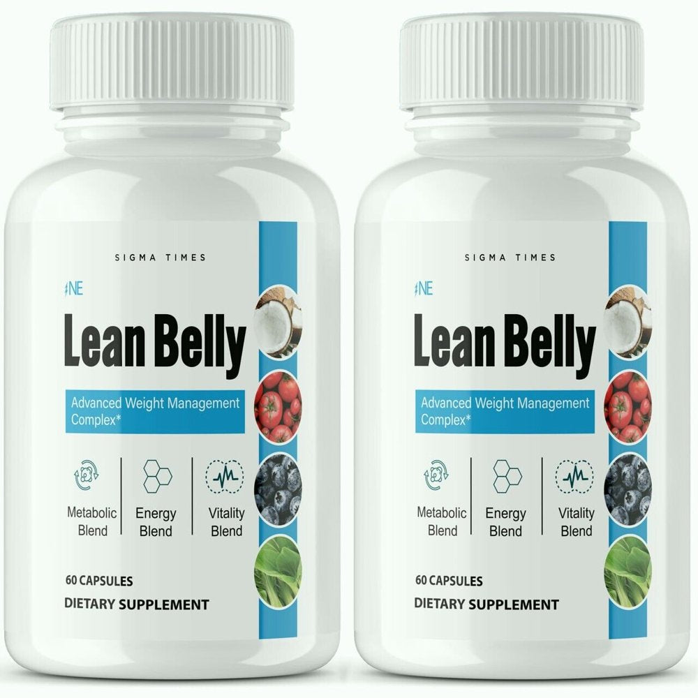 2 Pack Lean Belly Weight Loss Pills 60 Capsules