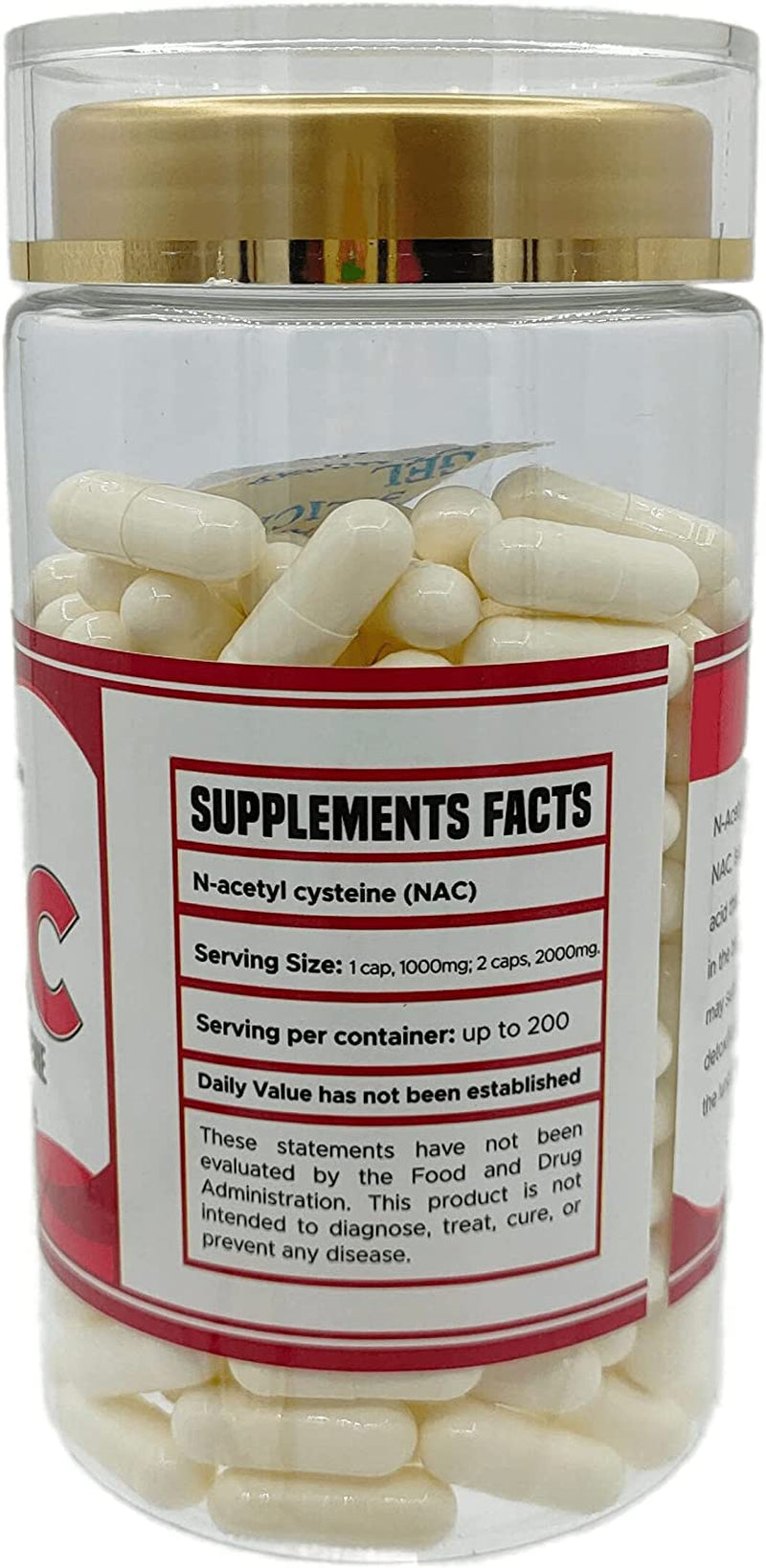 Delvix Garden NAC Supplement N-Acetyl Cysteine, 200 Capsules: Potent NAC N-Acetyl Cysteine Supplement