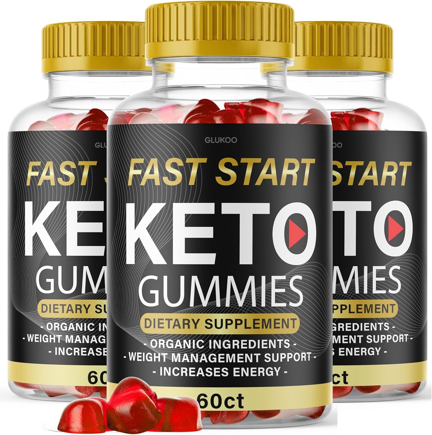 (3 Pack) Fast Start Keto ACV Gummies - Fast Start Keto Gummies for Weight Loss, Fast Start Keto ACV Apple Cider Vinegar Gummies Weight Loss, Ketofast, Faststart Keto, Fastketo for 180 Gummys 3 Months