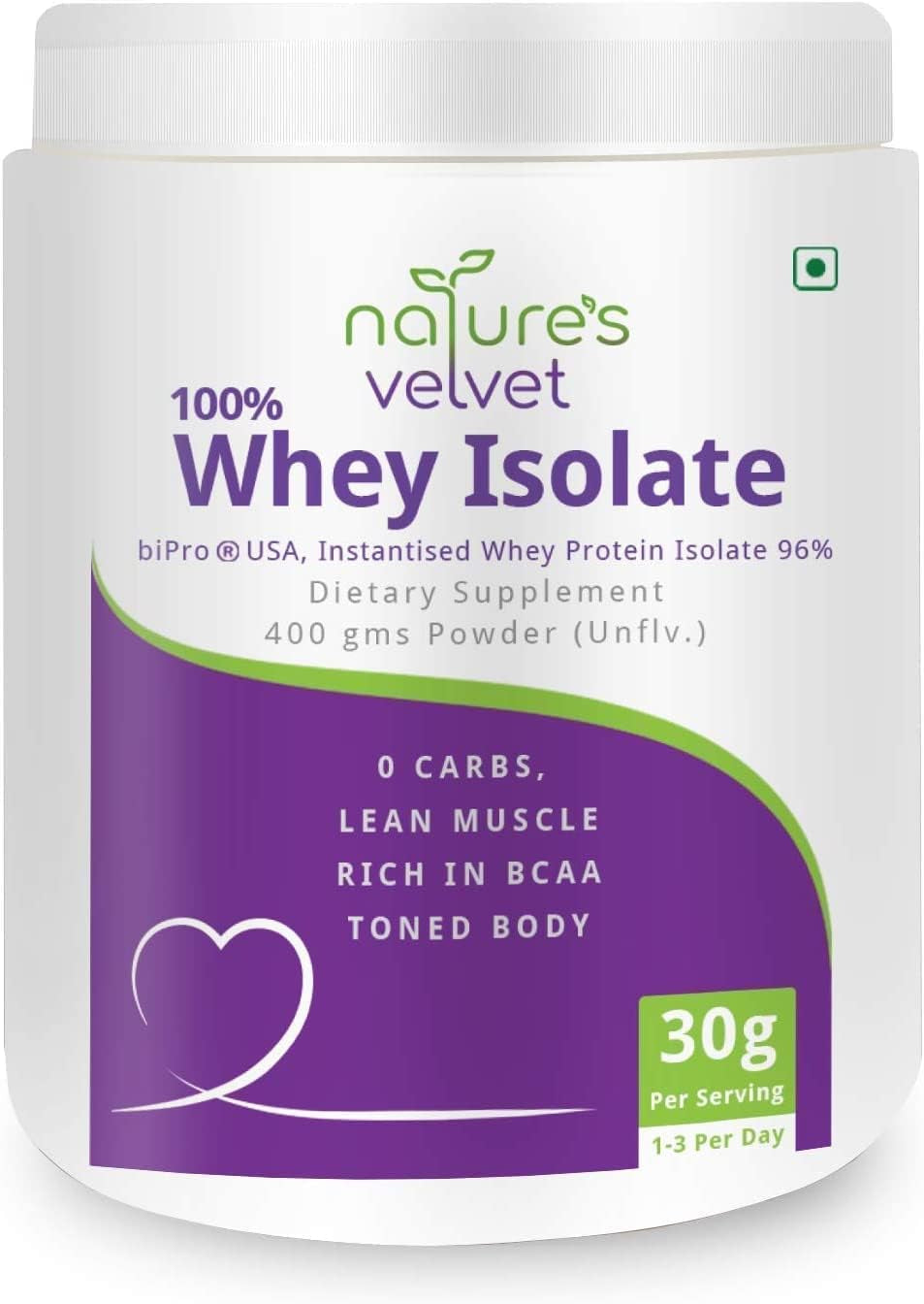 Nature'S Velvet Lifecare Whey Protein Isolate (Nviso), Manufactured in USA, 400 G