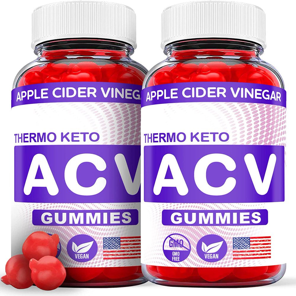 (2 Pack) Thermo Keto ACV Gummies - Supplement for Weight Loss - Energy & Focus Boosting Dietary Supplements for Weight Management & Metabolism - Fat Burn - 120 Gummies