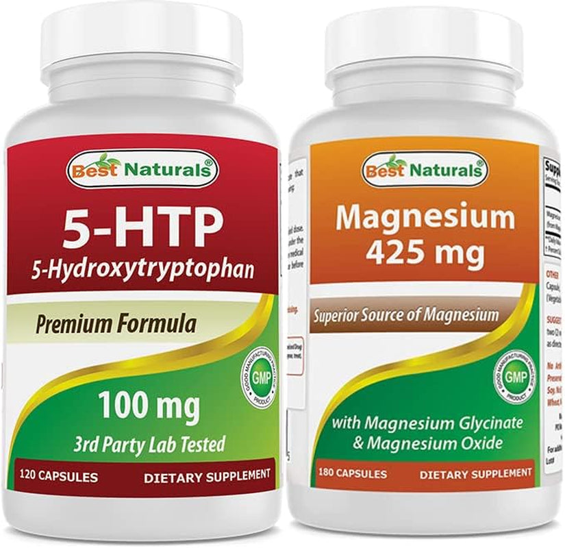 5-HTP (5-Hydroxytryptophan) 100 Mg & Magnesium Glycinate 425 Mg