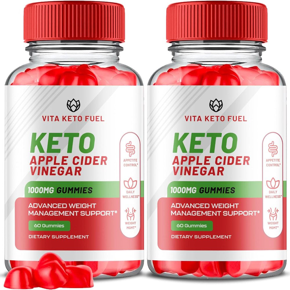 (2 Pack) Vita Keto Fuel Keto ACV Gummies - Apple Cider Vinegar Supplement for Weight Loss - Energy & Focus Boosting Dietary Supplements for Weight Management & Metabolism - Fat Burn - 120 Gummies