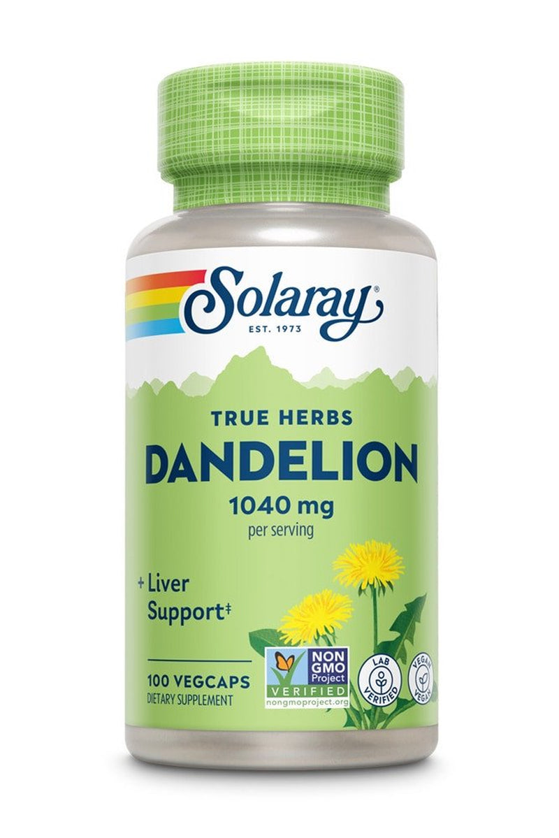 Solaray Dandelion -- 100 Vegcaps
