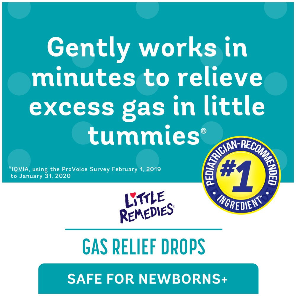 Little Remedies Gas Relief Drops, Natural Berry Flavor, Safe for Newborns, 1 Fl Oz