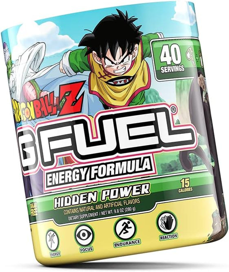 G Fuel Dragon Ball Z Energy Powder, Sugar Free, Clean Caffeine Focus Supplement, Water Mix, Citrus Freeze Flavor, with Focus Amino, Vitamin + Antioxidants Blend - 9.8 Oz (40 Servings)