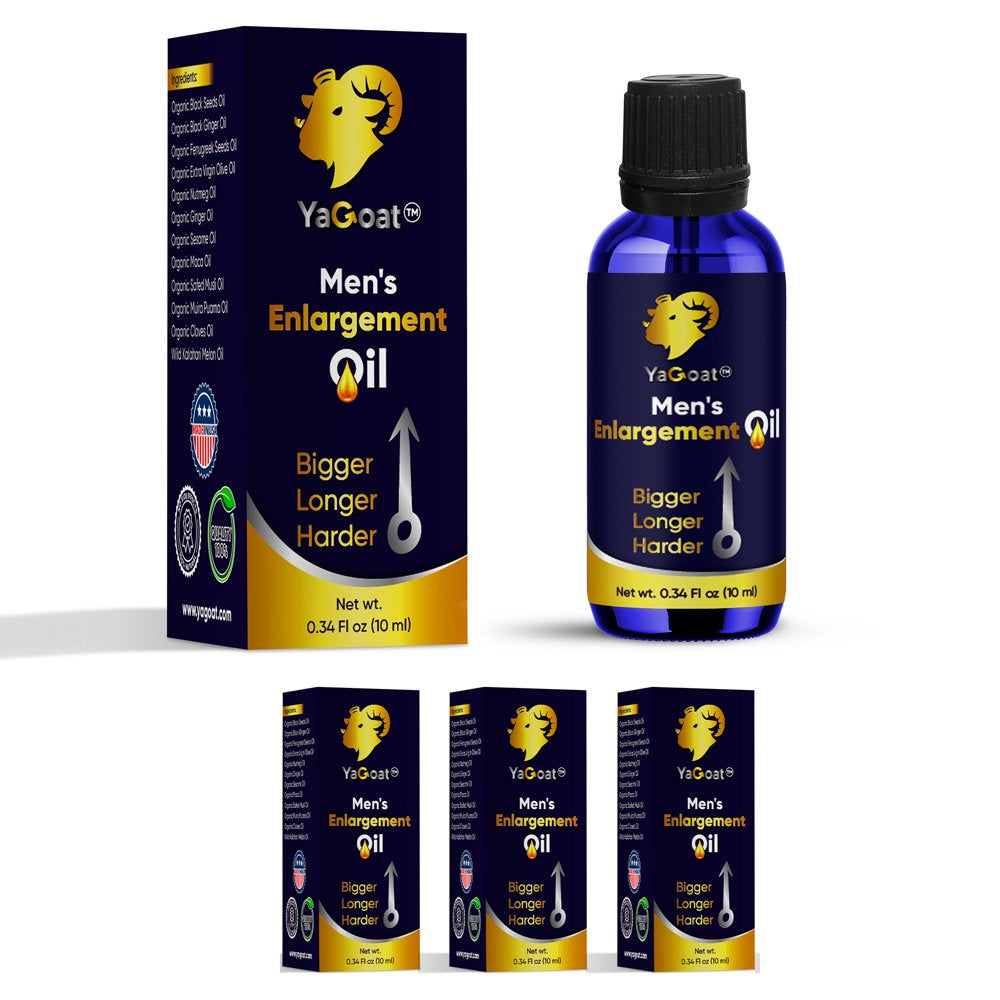 Yagoat Male Enlargement Oil - Monthly Growth - Enlargement Cream for Men - 3 Bottles Set