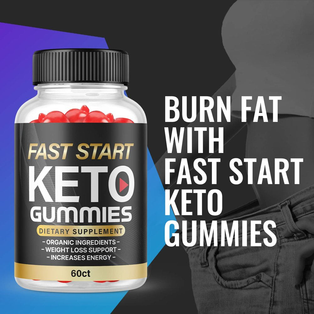 (2 Pack) Fast Start Keto ACV Gummies - Supplement for Weight Loss - Energy & Focus Boosting Dietary Supplements for Weight Management & Metabolism - Fat Burn - 120 Gummies