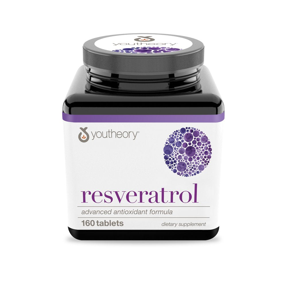 Youtheory Resveratrol Advanced Antioxidant Formula, 160 Tablets