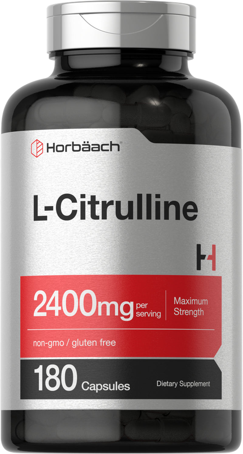 L Citrulline 2400 Mg | 180 Capsules | Maximum Strength | by Horbaach