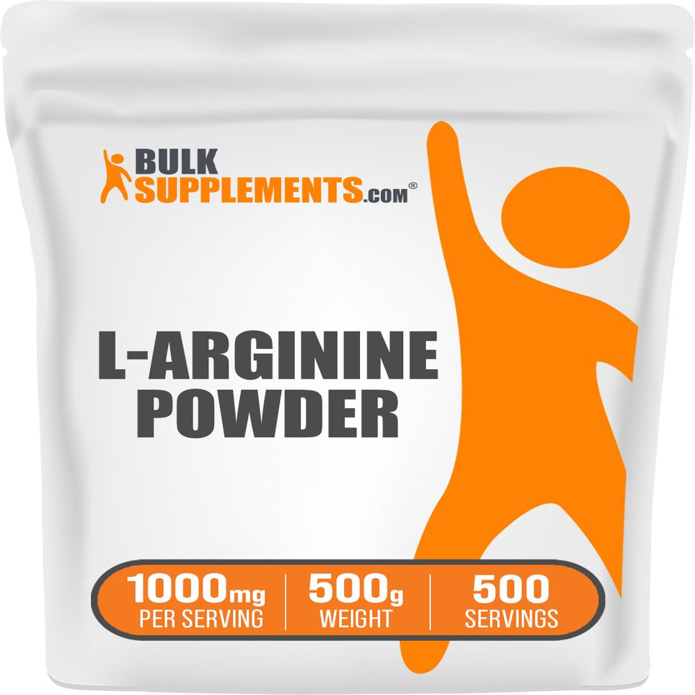 Bulksupplements.Com L-Arginine Base Powder - L-Arginine Powder - Amino Acid Pre-Workout (500 Grams)