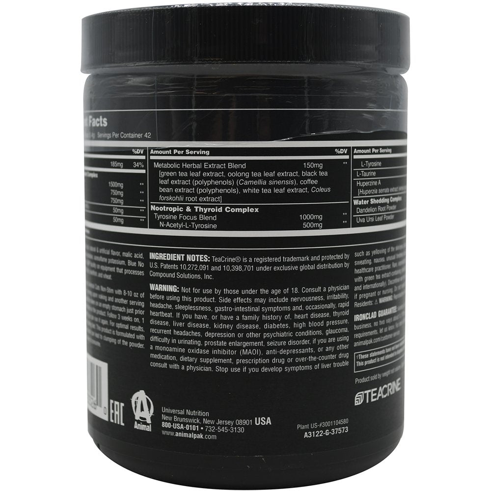 Universal Nutrition Animal Cuts Non-Stimulant Powder Dietary Supplement