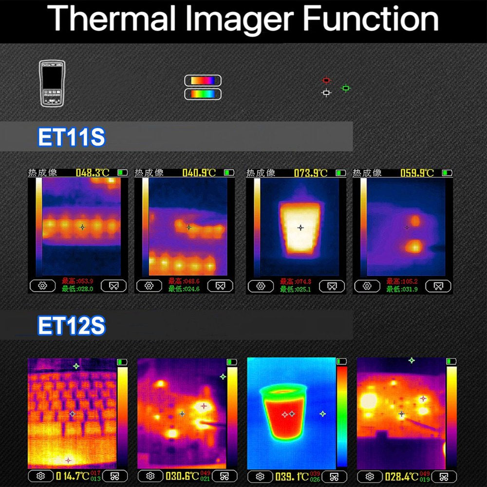 Diymore 2 in 1 Thermal Imager Multimeter 2.8'' Touch Screen IR Thermal Camera Multimeter