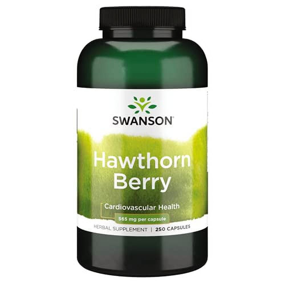 Swanson Premium Hawthorn Berries 250 Caps, 565 Mg Each