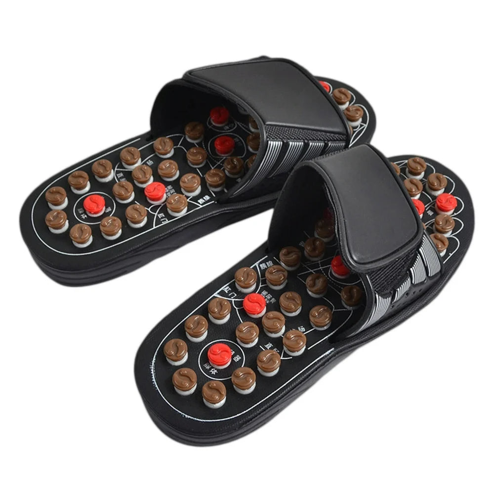 Unisex Massagers Slippers Foot Massagers Slippers Unisex Acupressure Massage Slippers for Relief Plantar Fasciitis Heel Arch Arthritis Neuropathy Pain (Size 44)